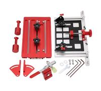 Mavaol - scie de Table réglable, poignée de poussée verticale, alliage d'aluminium, Clip de plaque arrière pour le travail du bois, pour planches de différentes tailles