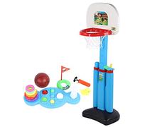 Mavaol Support de Basket-Ball pour Enfants Multifonctionnel intérieur Centre d'activités en Plein air Golf Baseball Canard Virole Combinaison Ensemble Enfants Jouet Support relevable