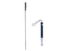 Mavcobo Bâton de Marche pour aveugles bâtons de Marche de 9 sectes pour Les bâtons aveugles télescopiques pliants Cadeaux pour Les Amis aveugles(9sect.,118cm/46.4in)