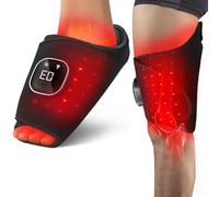 Mavdecll Coussinets De Luminothérapie Rouge, pour Articulation Pied/Genou/Coude, Lumière LED 64 Pièces, Double Longueur d'onde 660 Nm Et 850 Nm, 5 Modes De Photothérapie, Soulagement De La Douleur