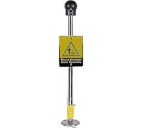 Mavdecll Dissipateur D'électricité Statique pour Le Corps Humain, Boule De Décharge Statique Verticale Industrielle Antidéflagrante à Commande Tactile avec Alarme Sonore Et Lumineuse