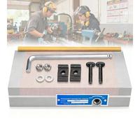 Mavdecll Mandrin Magnétique Permanent 4 X 6,8", Mandrin en Laiton À Mailles Fines, Pôle Magnétique 0,5 + 1,5, Force D'aspiration ≥ 150 N/cm², pour Le Maintien du Travail du Tour De Fraisage