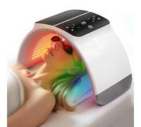 Mavdecll Masque De Luminothérapie Rouge Photon, Lumière LED 7 Couleurs, Machine De Beauté Faciale Pliable, Appareil De Soins De La Peau Professionnel, Économisez du Temps Et De l'argent