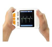 Mavdecll Moniteur Cardiaque ECG Portable, détecteur ECG, électrocardiogramme de la Dynamique Cardiaque, Surveillance de la fréquence Cardiaque sur écran LCD 24 Heures sur 24 à Domicile