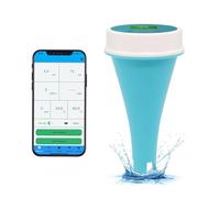 Mavdecll Testeur de qualité de l'eau numérique 6-en-1, Piscine Spa Spa Analyseur de qualité de l'eau avec Connexion d'application, Mesure Professionnelle du pH, redox, Chlore, CE et température