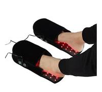 Mavdecll Thérapie par La Lumière Rouge pour Les Pieds, Longueurs d'onde 660 Nm Et 850 Nm, Pantoufles LED pour Soulager La Douleur du Pied, 3 Réglages De Temps, Soulage L'inconfort Articulaire