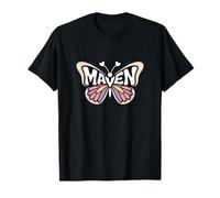 Maven Butterfly - Word Art personnalisé avec nom Mignon T-Shirt