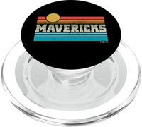 Mavericks California Retro Sunset Surf Trip I Love Surfing PopSockets PopGrip pour MagSafe