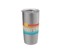Mavericks Californie rétro coucher de soleil surf trip Gobelet isotherme en acier inoxydable double paroi