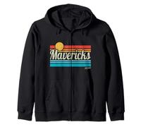 Mavericks Californie rétro Coucher de Soleil Surf Trip Sweat à Capuche