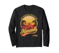 Mavericks Half Moon Bay Surf Rétro Coucher de Soleil Manche Longue