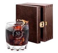 Maverton 310ml Verre à whisky personnalisé pour couples - Cadeau d’anniversaire- Pour les connaisseurs de whisky - Cadeau personnalisé pour jeunes mariés - Ensemble
