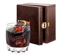 Maverton 310ml Verre à whisky personnalisé pour couples - Cadeau d’anniversaire- Pour les connaisseurs de whisky - Cadeau personnalisé pour jeunes mariés - Classique