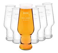 Maverton 6 Chopes à Bière Personnalisées - Contenance : 0,4 l - Verres de haute qualité pour ami - Cadeau d’anniversaire pour hommes - Amateur de Bière - Meilleur