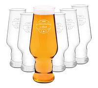 Maverton 6 Chopes à Bière Personnalisées - Contenance : 0,4 l - Verres de haute qualité pour ami - Cadeau d’anniversaire pour hommes - Amateur de Bière - Étoiles
