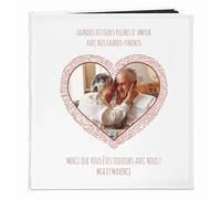 Maverton Album Photo à Personnaliser - Livre Photo avec la Couverture imprimée - Cadeau de Mariage - Album en Cuir blanc pour couples - Album pages noires pour parents - Photo 22