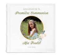 Maverton Album photo à pochettes, Album Photo à personnaliser en cuir blanc, Cadeau pour la Première Communion, Livre photo imprimé pour un enfant - communion 3