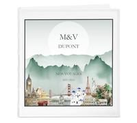 Maverton Album Photo Personnalisable - Album Photos 10x15 avec Couverture Imprimée - pour 500 Photos - Cadeau Personnalisé Pour Couples Parents Amis - Cadeau Anniversaire de Mariage - nos voyages