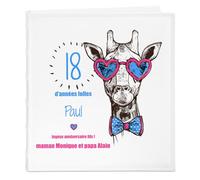 Maverton Album Photo Pochette avec Couverture Imprimée - Cadeau Homme Anniversaire - Album avec Pochette Photo 10x15 - Albums Souvenirs pour Ami Mari Copain - Cadeau Original Homme - 18 années