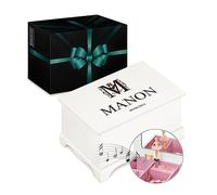 Maverton Boîte à Bijoux Musicale personnalisée avec ballerine - 17x11x9 boite a bijoux avec impression pour petite fille - pour premier anniversaire - Cadeau Noel - Cadeau Fille 8 Ans - deco - Prénom