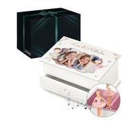 Maverton Boîte à Musique personnalisable - Coffret original avec votre photo imprimée - Boîte à bijoux pour fille - Cadeau personnalisé avec vos photos - accessoire pour enfant - deux sœurs