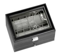 Maverton Boîte de Rangement avec Vitrine Gravée