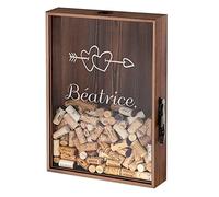 Maverton Boîte personnalisée aux bouchons-Coffret personnalisé pour les collectionneurs de capsules - Ouvre-bière dans le paquet - Cadeau d’anniversaire pour femmes - Cœurs