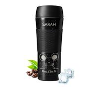 Maverton Bouteille Isotherme à personnaliser pour femme - Gourde réutilisable en inox pour fille - Mug thermos pour elle gravé - Tasse pour Café et Thé à emporter - pour anniversaire - amour