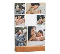 Maverton Cadre Personnalisé avec Photo et Texte Imprimé - Lampe Photo Personnalisable LED pour Elle - Cadeau Femme pour Maman - Cadeau Anniversaire Maman - Cadeau Personnalisé - fête des mères