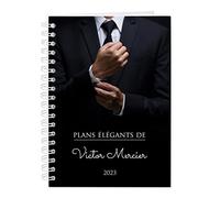 Maverton Cahier Spirale Personnalisé à couverture rigide - 80 feuilles - 173 mm x 242 mm - Parfait pour prendre des notes ou dessiner - Cadeau pour homme - Élégants