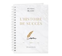 Maverton Cahier Spirale Personnalisé à couverture rigide - 80 feuilles - 173 mm x 242 mm - Parfait pour prendre des notes ou dessiner - Cadeau d’anniversaire - Cadeau Noel - Pour elle - Histoire