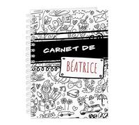 Maverton Cahier Spirale Personnalisé à couverture rigide - 80 feuilles - 173 mm x 242 mm - Parfait pour prendre des notes ou dessiner - Cadeau d’anniversaire - Pour elle - Carnet