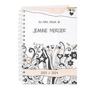 Maverton Cahier Spirale Personnalisé à couverture rigide - 80 feuilles - 173 mm x 242 mm - Parfait pour prendre des notes ou dessiner - Cadeau d’anniversaire - Pour elle - École