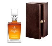 Maverton Carafe whisky personnalisée pour homme - 810ml Carafe élégante avec gravure pour papa/papy/gentleman - pour anniversaire - pour dégustation de bourbon cognac - Maitre