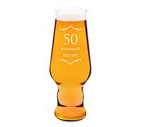 Maverton Chope à Bière Personnalisée de 0,4 l - Verre de haute qualité pour lui - Verre à Bière gravé - Cadeau d’anniversaire pour homme - Anniversaire