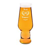 Maverton Chope à Bière Personnalisée de 0,4 l - Verre de haute qualité pour lui - Verre à Bière gravé - Cadeau d’anniversaire pour homme - Ans