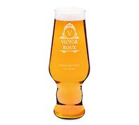 Maverton Chope à Bière Personnalisée de 0,4 l - Verre de haute qualité pour lui - Verre à Bière gravé - Cadeau d’anniversaire pour homme - Simplicité