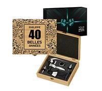 Maverton Coffret du Sommelier, Ensemble d'Accessoire pour Le Vin - Cadeau Anniversaire Homme - Cadeau Homme - Cadeau personnalisé - avec Impression - Belle