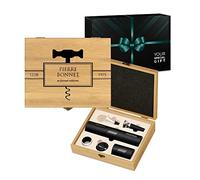 Maverton Coffret du Sommelier Imprimé - Set sommelier Personnalisé avec Accessoires pour Homme - pour Connaisseur - Cadeau Homme - Cadeau Personnalisé - Cadeau Anniversaire Homme - MILLÉSIME
