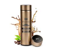 Maverton Mug de voyage personnalisable pour homme - 450ml Tasse à café Isotherme pour lui - Mug original pour papa - avec prénom - pour prof - pour anniversaire - gravé - Super papa