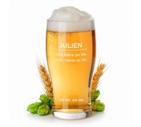 Maverton Pinte de Bière en verre transparent pour homme - Capacité : 570 ml - Chope de Bière gravé - Pour amateur de bière - Verre à Bière - Pour anniversaire - Ça va