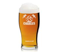 Maverton Pinte de Bière en verre transparent pour homme - Capacité : 570 ml - Chope de Bière gravé - Pour amateur de bière - Verre à Bière - Pour anniversaire - Soif