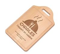 Maverton Planche à découper à personnaliser pour homme - Planche apero pour chef de cuisine - Plateau fromage pour papa - pour anniversaire - cuisine accessoire pour lui - bon appetit