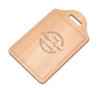 Maverton Planche à découper à personnaliser pour homme - Planche apero pour chef de cuisine - Plateau fromage pour papa - pour anniversaire - cuisine accessoire pour lui - Cercle