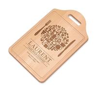 Maverton Planche à découper à personnaliser pour homme - Planche apero pour chef de cuisine - Plateau fromage pour papa - pour anniversaire - cuisine accessoire pour lui - cuisinier