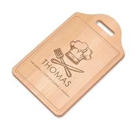 Maverton Planche à découper à personnaliser pour homme - Planche apero pour chef de cuisine - Plateau fromage pour papa - pour anniversaire - cuisine accessoire pour lui - Cadeau Noel - chef