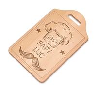 Maverton Planche à découper à personnaliser pour homme - Planche apero pour chef de cuisine - Plateau fromage pour papa - pour anniversaire - cuisine accessoire pour lui - Etoiles