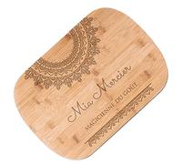 Maverton Planche à découper avec gravure - Grande Planche à personnaliser pour femme - Accessoire cuisine pour anniversaire - Plateau de service pour elle - Planche apéro - Maître de la pâtisserie