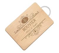 Maverton Planche à découper personnalisable pour couple - Planche en bois avec manche en métal pour parents - famille - Plateau apéritif pour amis - souvenir de mariage - Nom -
