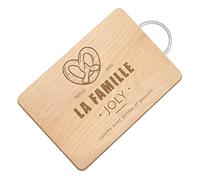 Maverton Planche à découper personnalisable pour couple - Planche en bois avec manche en métal pour parents - famille - Plateau apéritif pour amis - souvenir de mariage - Passion -